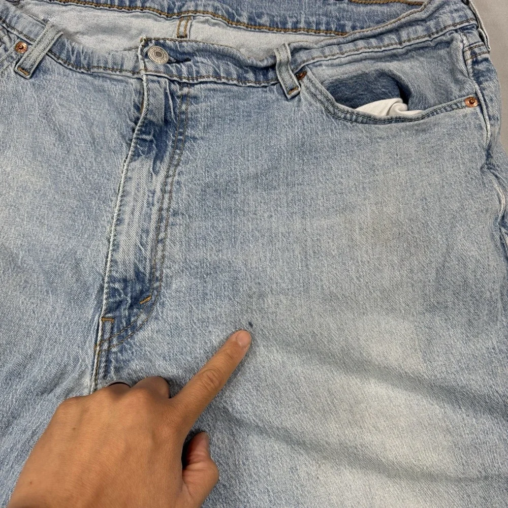 Levis 541 Jeans Men 42X30 (Acutal 38x28) Light Blue Straight Leg Athletic Cotton